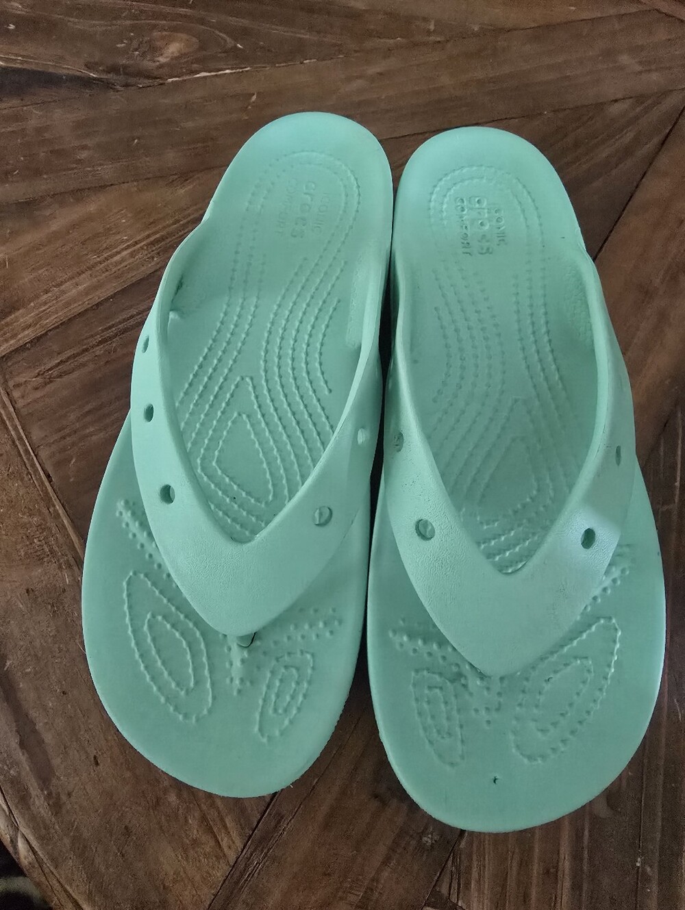 CROCS Mint Green Slip-On Foam Sandal